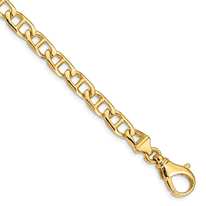 Solid 14K Yellow Gold 20 inch 65mm Hand Polished Fancy Link with Fancy Lobster Clasp Chain Necklace MDS Necklaces Solid 14K Yellow Gold 20 inch 65mm Hand Polished Fancy Link with Fancy Lobster Clasp Chain Necklace MDS Necklaces