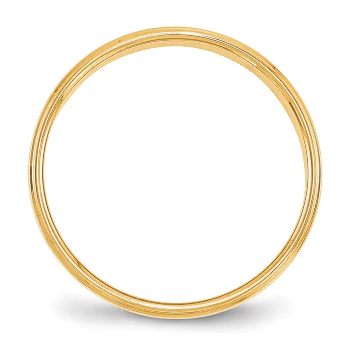 Solid 14K Yellow Gold 4mm Flat with Step Edge MensWomens Wedding Band Ring Size 95 Goldia Rings Solid 14K Yellow Gold 4mm Flat with Step Edge MensWomens Wedding Band Ring Size 95 Goldia Rings