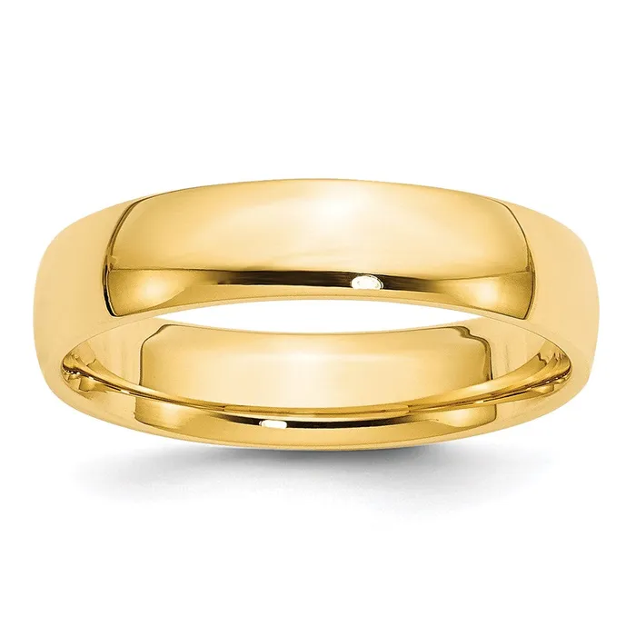 Solid 14K Yellow Gold 5mm Light Weight Comfort Fit MensWomens Wedding Band Ring Size 4 Goldia Rings Solid 14K Yellow Gold 5mm Light Weight Comfort Fit MensWomens Wedding Band Ring Size 4 Goldia Rings