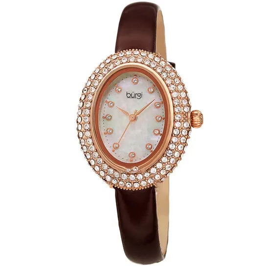 Watches JMS always Original Burgi Crystal White Dial Brown Leather Ladies Watch BUR234BR Watches JMS always Original Burgi Crystal White Dial Brown Leather Ladies Watch BUR234BR