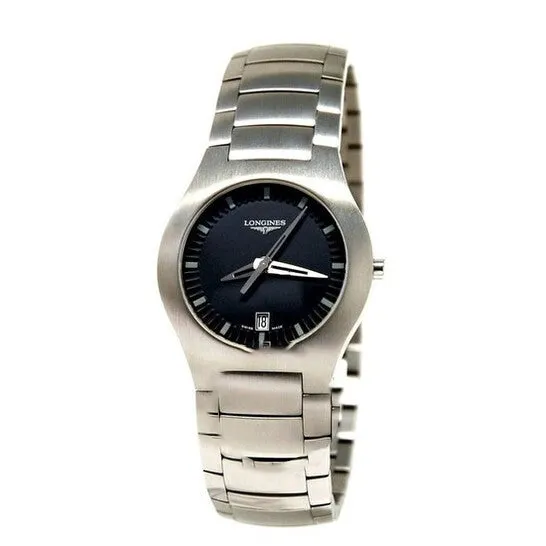 Watches JMS always Original Longines Oposition Quartz Black Dial Ladies Watch L35054526 Watches JMS always Original Longines Oposition Quartz Black Dial Ladies Watch L35054526