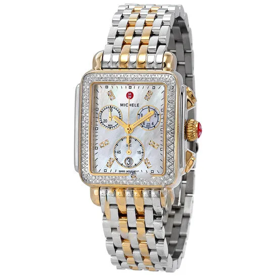 Watches JMS always Original Michele Deco Chronograph Quartz Diamond White Mother of Pearl Dial Ladies Watch MWW06A000776 Watches JMS always Original Michele Deco Chronograph Quartz Diamond White Mother of Pearl Dial Ladies Watch MWW06A000776