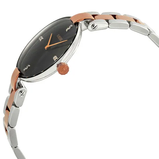 Watches JMS always Original Rado Coupole M Black Dial Ladies Watch R22850703 Watches JMS always Original Rado Coupole M Black Dial Ladies Watch R22850703
