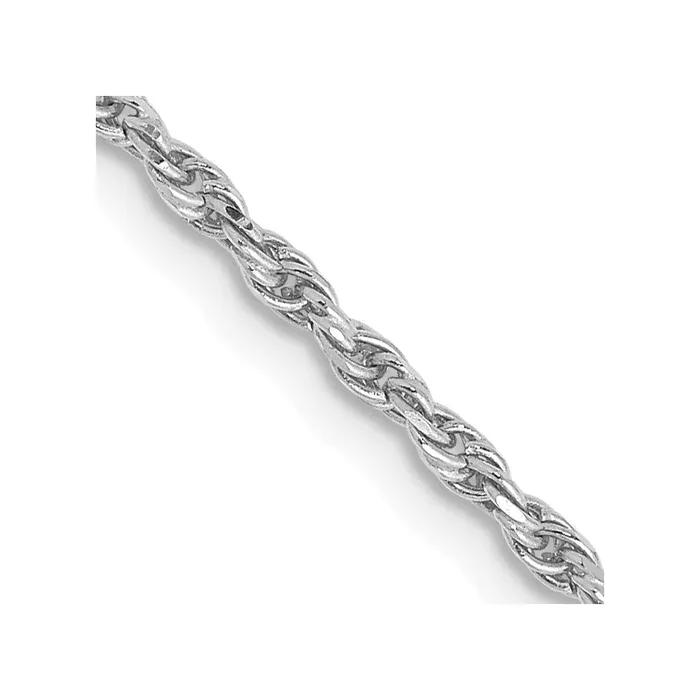 10k White Gold 16mm Diamond Cut Machine Made Rope Chain TreasureFineJewelers Rings