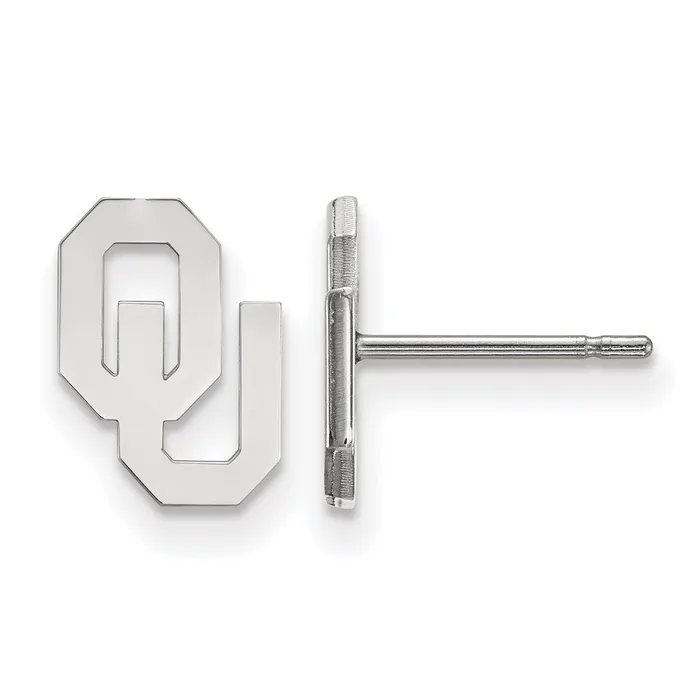 10K White Gold University of Oklahoma XS Post Earrings TreasureFineJewelers Earrings 10K White Gold University of Oklahoma XS Post Earrings TreasureFineJewelers Earrings