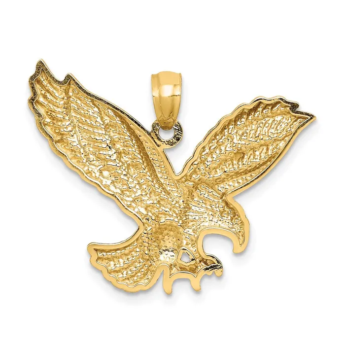 14K Diamondcut Eagle Pendant TreasureFineJewelers Necklaces