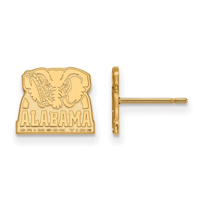 14k Gold University of Alabama Elephant Extra Small Post Earrings TreasureFineJewelers Earrings 14k Gold University of Alabama Elephant Extra Small Post Earrings TreasureFineJewelers Earrings
