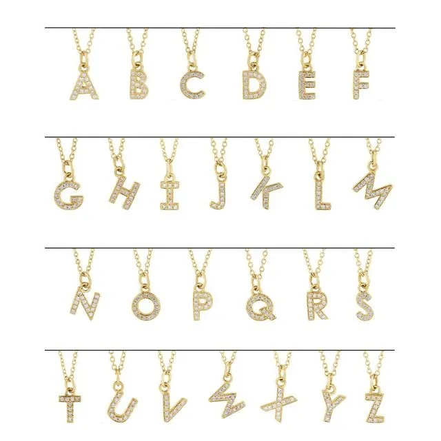 14K Rose Gold 04 CTW Natural Diamond Petite Initial P 1618 Necklace TreasureFineJewelers Necklaces