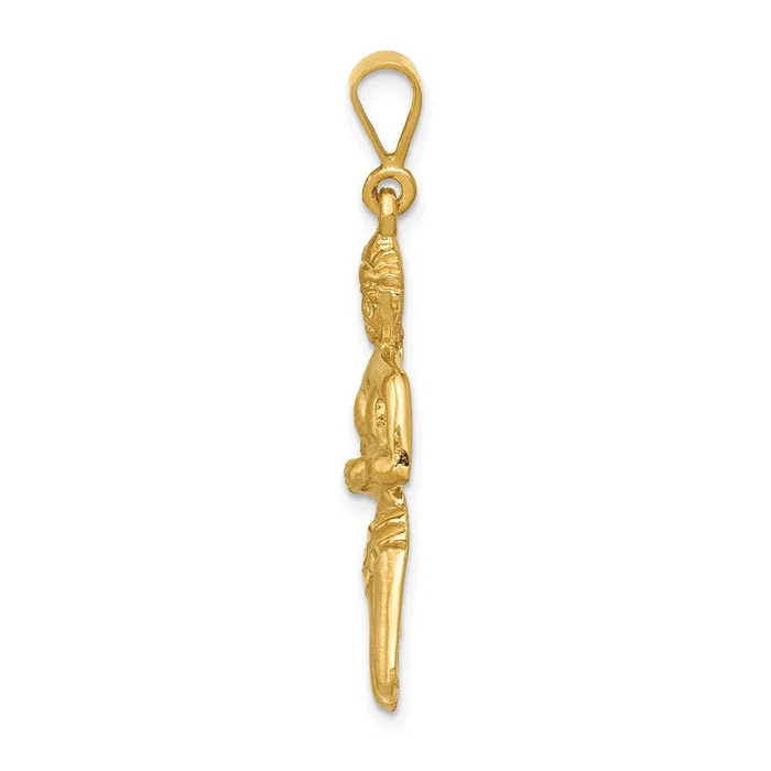 14k Satin Diamondcut Virgo Zodiac Charm TreasureFineJewelers Charm Necklaces