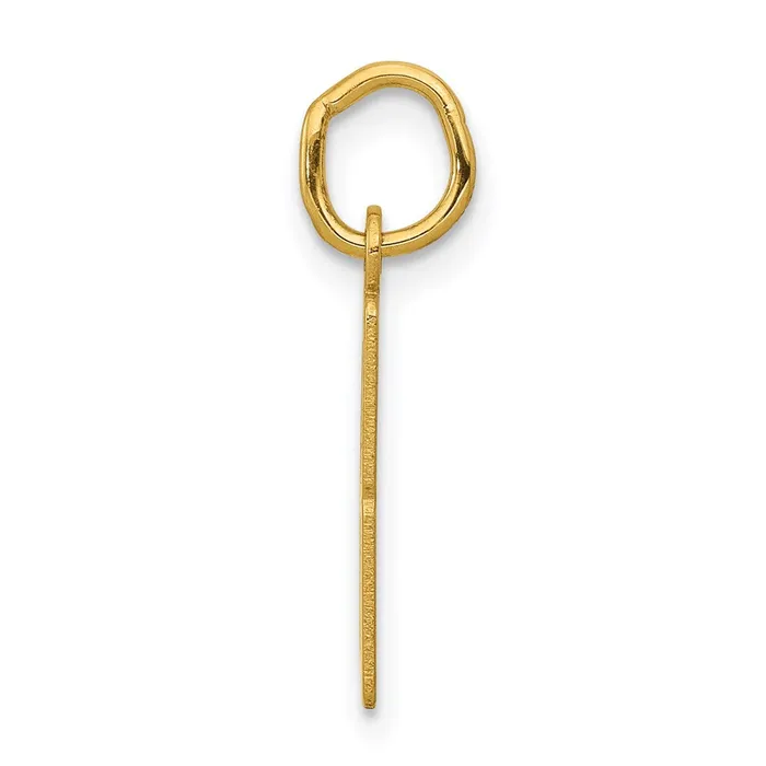 14k Small Elongated Number 8 Charm TreasureFineJewelers Charm Necklaces