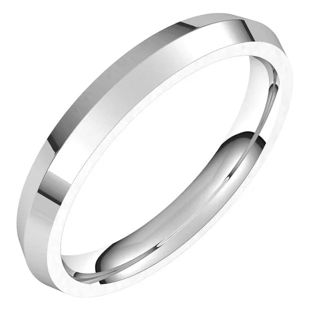 14K White Gold 3 mm Knife Edge Comfort Fit Wedding Band TreasureFineJewelers Rings 14K White Gold 3 mm Knife Edge Comfort Fit Wedding Band TreasureFineJewelers Rings