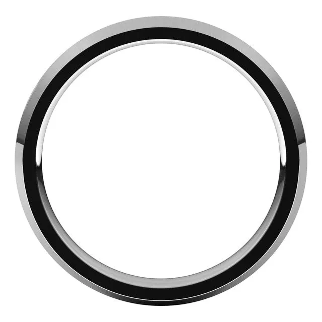 14K White Gold 3 mm Knife Edge Comfort Fit Wedding Band TreasureFineJewelers Rings