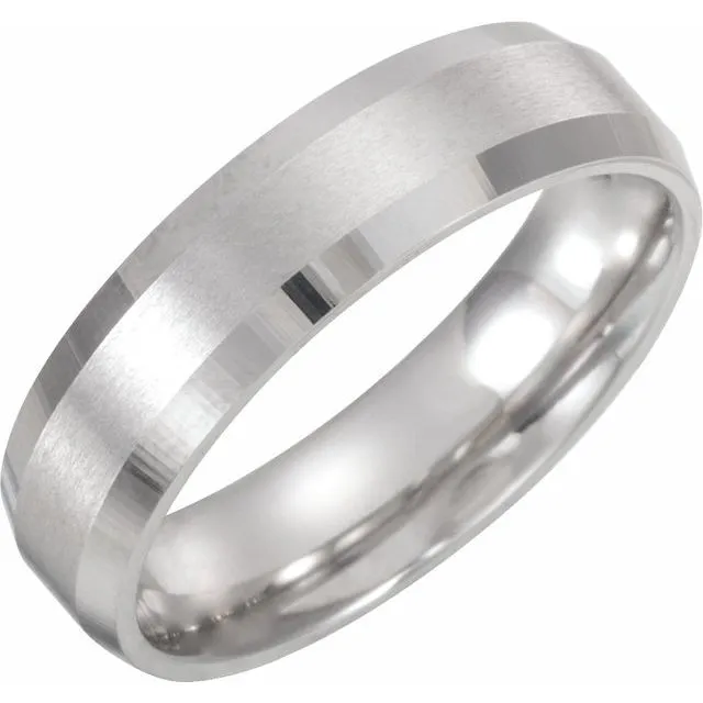 14K White Gold 5 mm ComfortFit Beveled Edge Band With Satin Finish TreasureFineJewelers Rings 14K White Gold 5 mm ComfortFit Beveled Edge Band With Satin Finish TreasureFineJewelers Rings