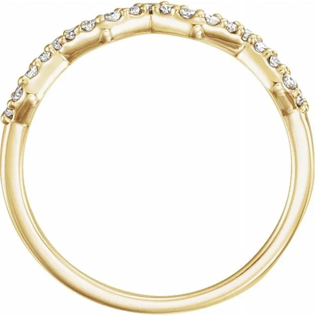 14K Yellow 15 CTW Natural Diamond Stackable Ring TreasureFineJeweler Rings