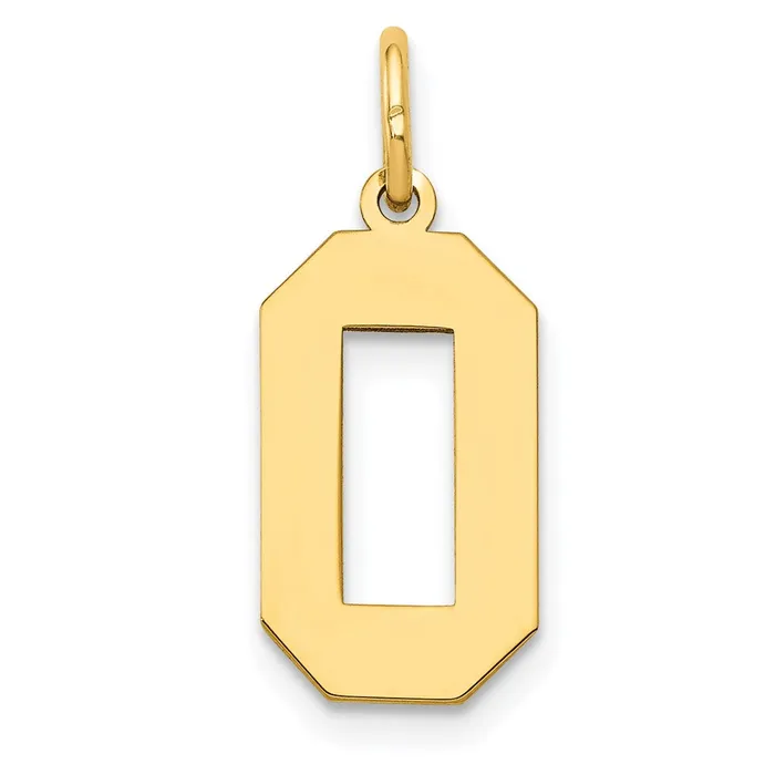 14k Yellow Gold Medium Polished Number 0 Charm TreasureFineJewelers Charm Necklaces 14k Yellow Gold Medium Polished Number 0 Charm TreasureFineJewelers Charm Necklaces
