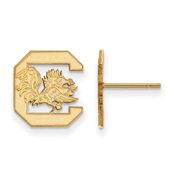 14K Yellow Gold University of South Carolina Small Post Earrings TreasureFineJewelers Earrings 14K Yellow Gold University of South Carolina Small Post Earrings TreasureFineJewelers Earrings