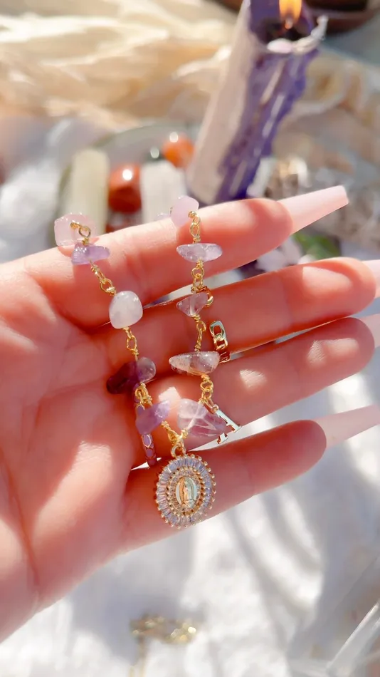 Amethyst Mary Initial Bracelet MP Jewelry Bracelets