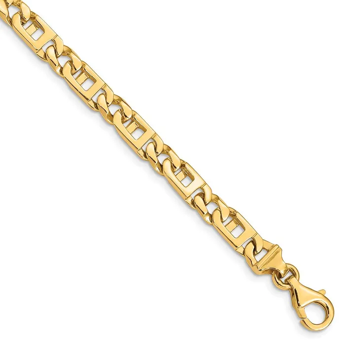Bracelets TreasureFineJewelers 14K 8 inch 59mm Hand Polished Fancy Link with Fancy Lobster Clasp Bracelet Bracelets TreasureFineJewelers 14K 8 inch 59mm Hand Polished Fancy Link with Fancy Lobster Clasp Bracelet