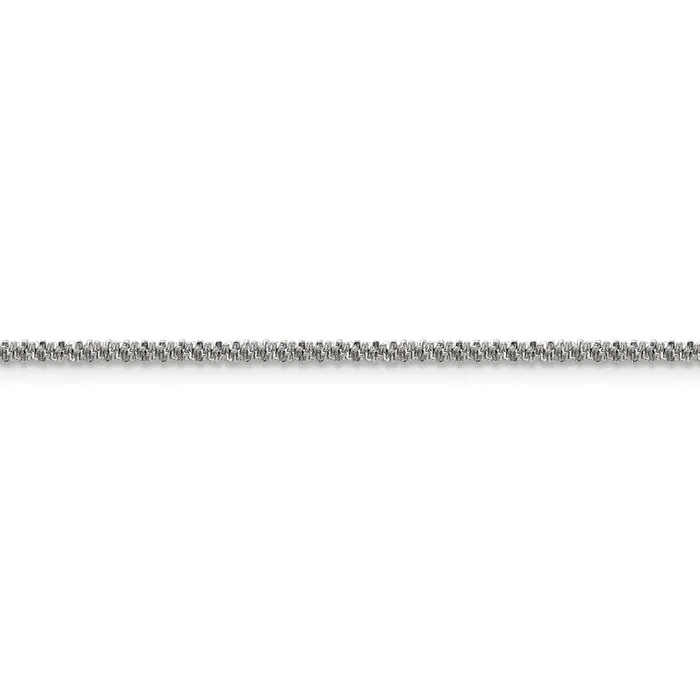 Bracelets TreasureFineJewelers Stainless Steel Polished 22mm Cyclone 24in Chain