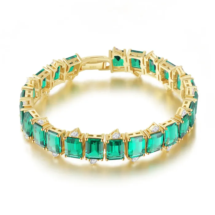 Bracelets Trendolla Jewelry Emerald Bracelet The Earth Jewelry Set collection Designed by Tanin