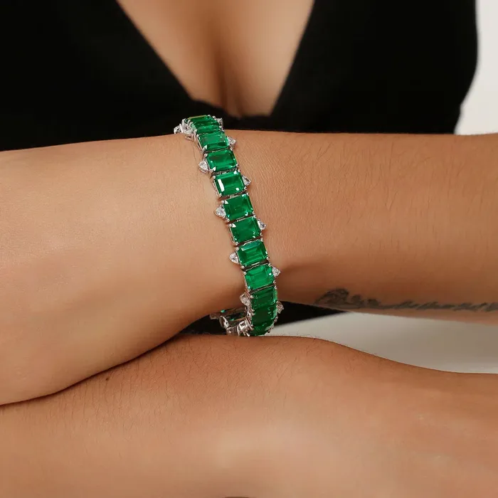 Bracelets Trendolla Jewelry Emerald Bracelet The Earth Jewelry Set collection Designed by Tanin