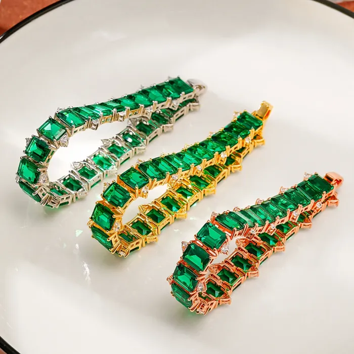 Bracelets Trendolla Jewelry Emerald Bracelet The Earth Jewelry Set collection Designed by Tanin
