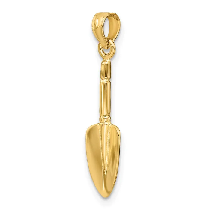 Charm Necklaces 14K 3D Trowel Garden Tool Charm TreasureFineJewelers
