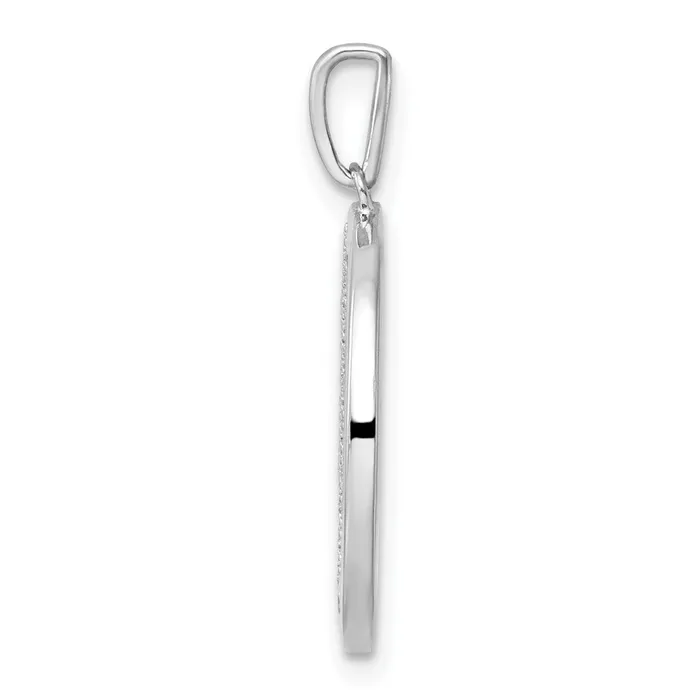 Charm Necklaces TreasureFineJewelers 14K White Gold Gatsby Diamond Initial C Charm