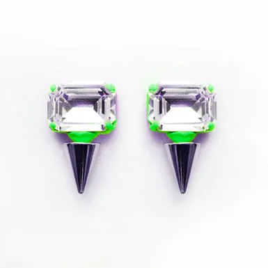 Crystal Metal Stud Earrings vendorunknown Bracelets