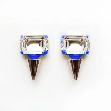 Crystal Metal Stud Earrings vendorunknown Bracelets
