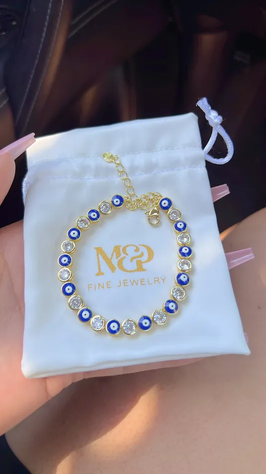 Diamond Blue Evil Eye Bracelet 1 pcs MP Jewelry Bracelets