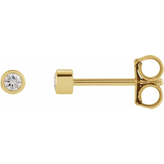 Earrings TreasureFineJewelers 14K Yellow Gold 06 CTW Natural Diamond Micro BezelSet Earrings Earrings TreasureFineJewelers 14K Yellow Gold 06 CTW Natural Diamond Micro BezelSet Earrings
