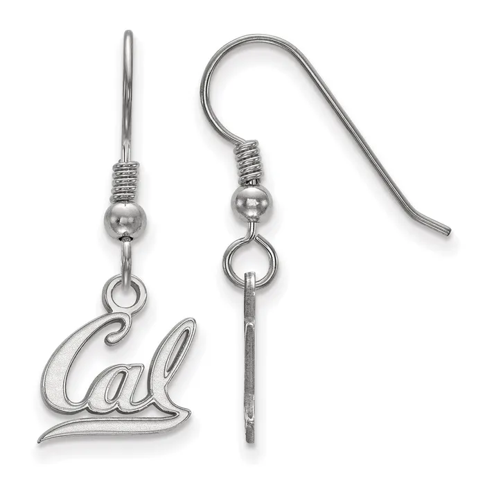 Earrings TreasureFineJewelers Sterling Silver Rhodiumplated University of California Berkeley Extra Small Dangle Wire Earrings Earrings TreasureFineJewelers Sterling Silver Rhodiumplated University of California Berkeley Extra Small Dangle Wire Earrings
