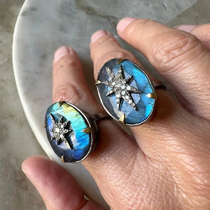 Kaira Labradorite Celestial Ring Robindira Unsworth Rings