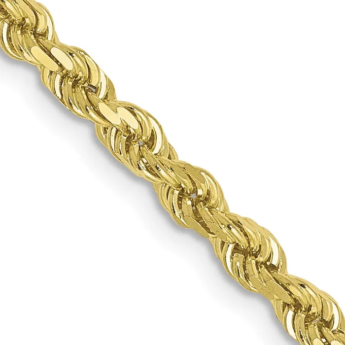 Leslies 10K 275mm DiamondCut Rope Chain TreasureFineJewelers Necklaces Leslies 10K 275mm DiamondCut Rope Chain TreasureFineJewelers Necklaces