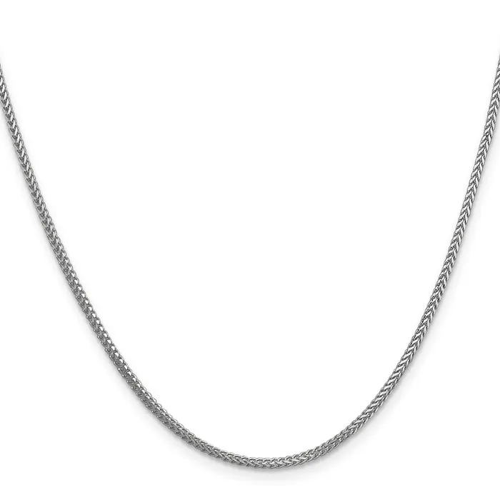 Leslies 14K White Gold 125mm Franco Chain TreasureFineJewelers Necklaces
