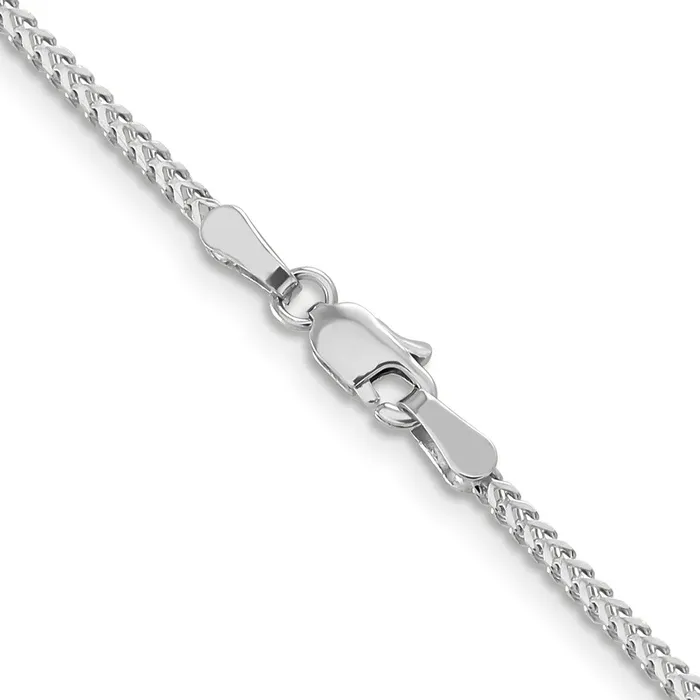 Leslies 14K White Gold 125mm Franco Chain TreasureFineJewelers Necklaces