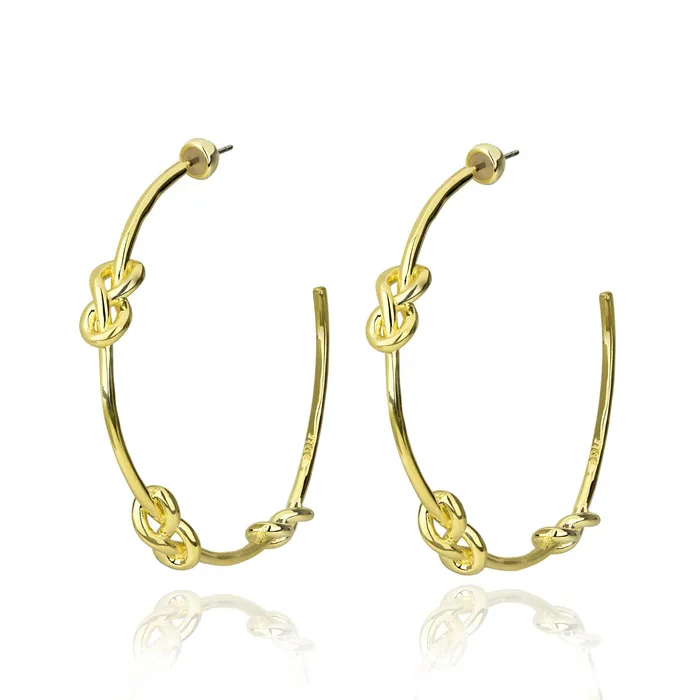 LOST AT SEA SLIP HOOP SILVER PLATED EARRING vendorunknown Earrings