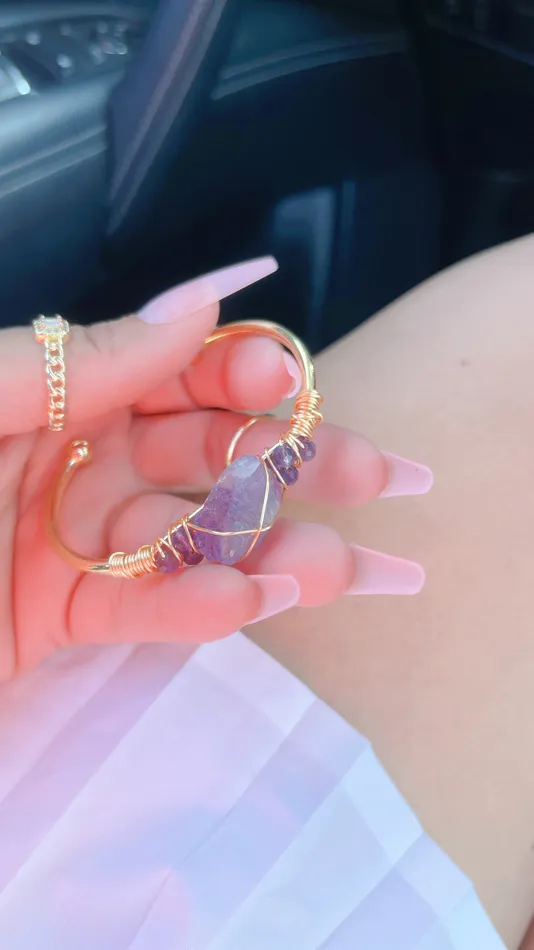 MP Jewelry Amethyst Bangle Bracelet Bracelets