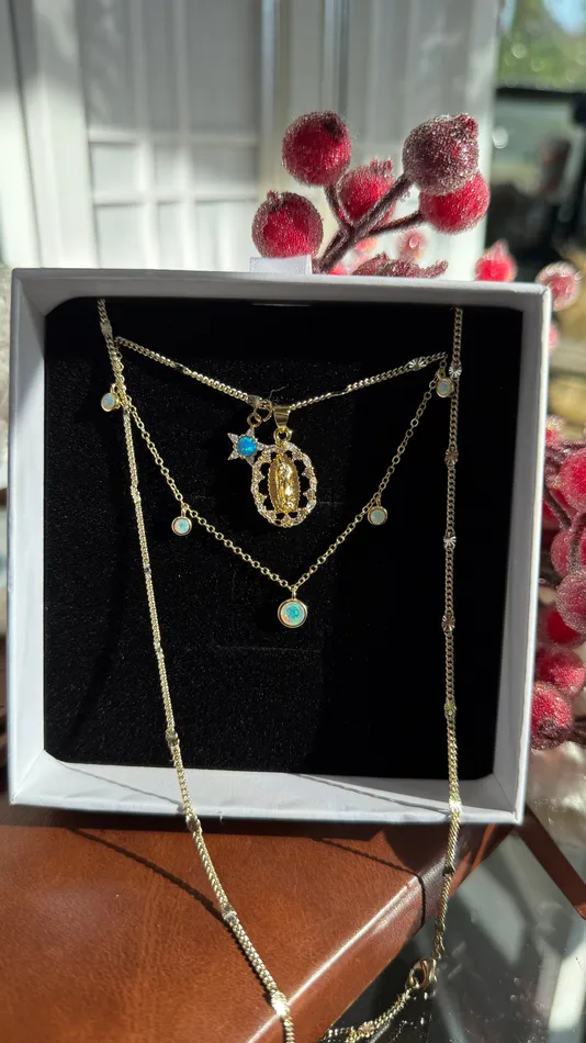 MP Jewelry Icicle Lady of Guadalupe Necklace Set Necklaces