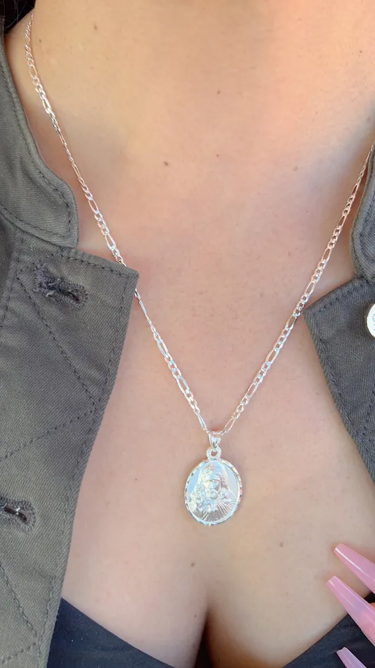 MP Jewelry Necklaces Reversable JesusVirgencita Necklace