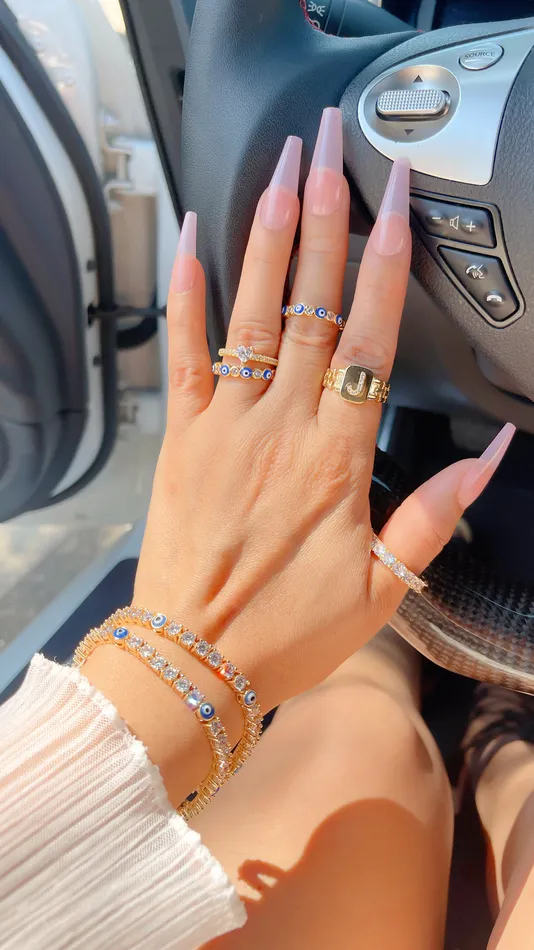 MP Jewelry Rings Blue Evil Eye Ring