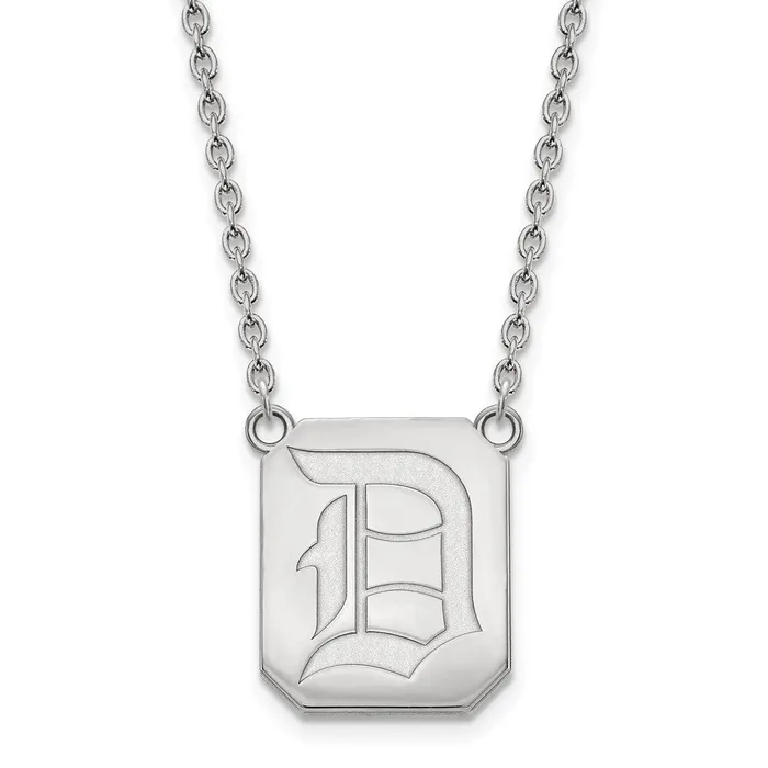 Necklaces 10K White Gold Duquesne University Large Pendant wilth Necklace TreasureFineJewelers Necklaces 10K White Gold Duquesne University Large Pendant wilth Necklace TreasureFineJewelers