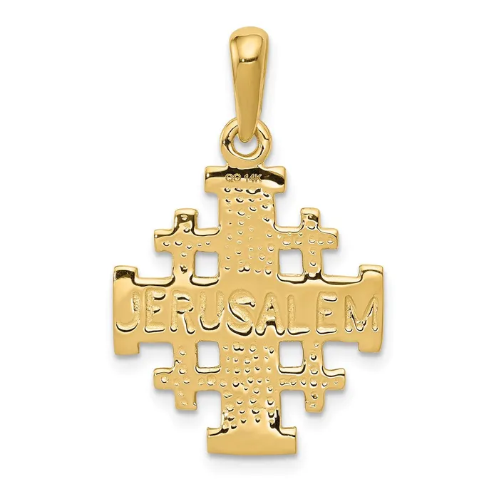 Necklaces 14k Jerusalem Cross Pendant TreasureFineJewelers