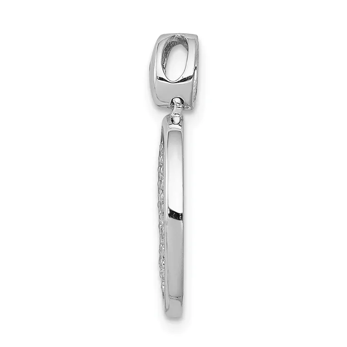 Necklaces 14k White Gold 12ct Diamond Fancy Oval Pendant TreasureFineJewelers