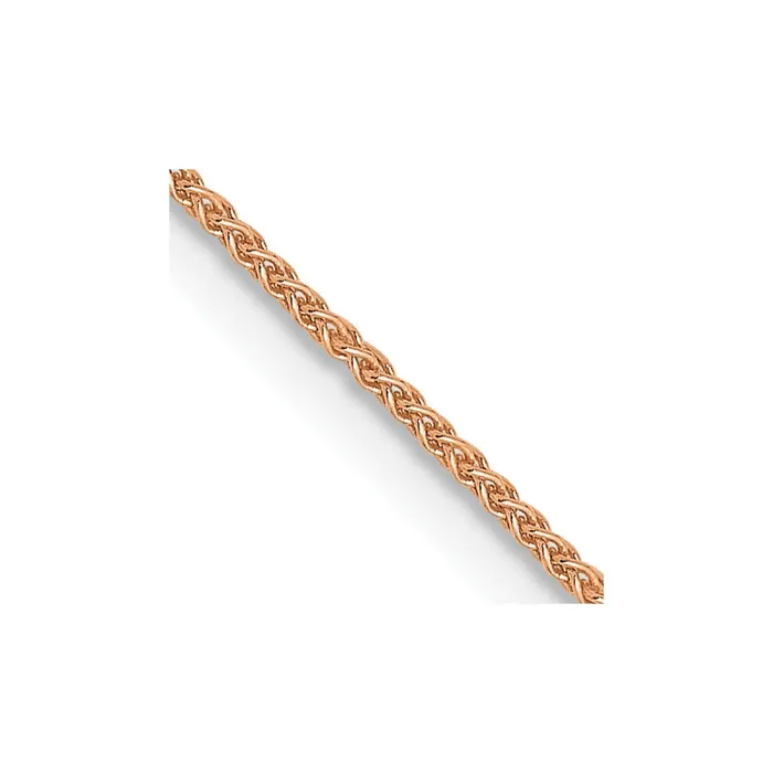 Necklaces Leslies 14K Rose Gold 8mm Spiga Wheat Chain TreasureFineJewelers Necklaces Leslies 14K Rose Gold 8mm Spiga Wheat Chain TreasureFineJewelers