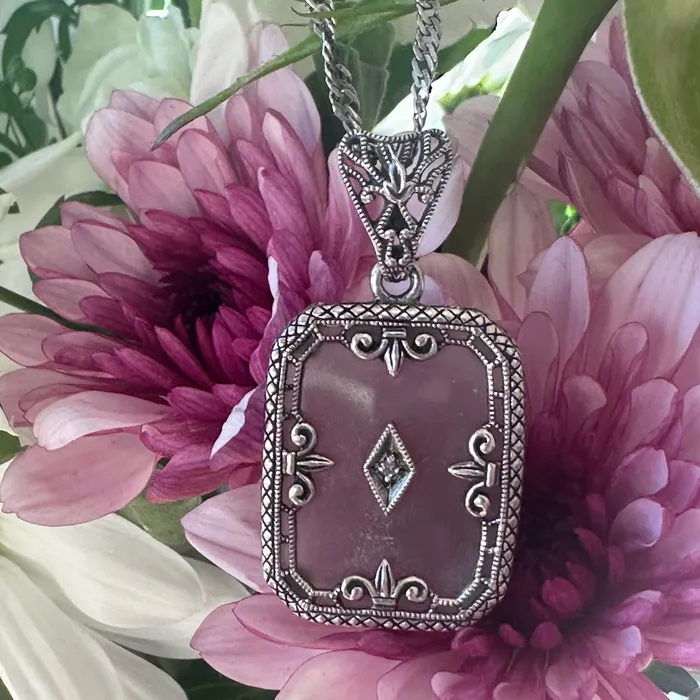 Necklaces ONeills Estate Jewelry Sterling Silver Camphor Quartz Necklace 55504114 Necklaces ONeills Estate Jewelry Sterling Silver Camphor Quartz Necklace 55504114