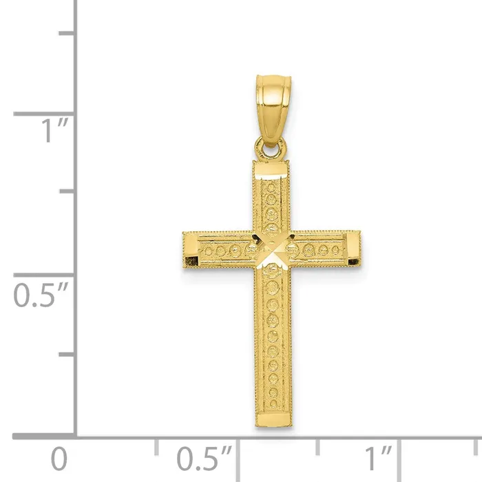 Necklaces TreasureFineJewelers 10k Cross Pendant