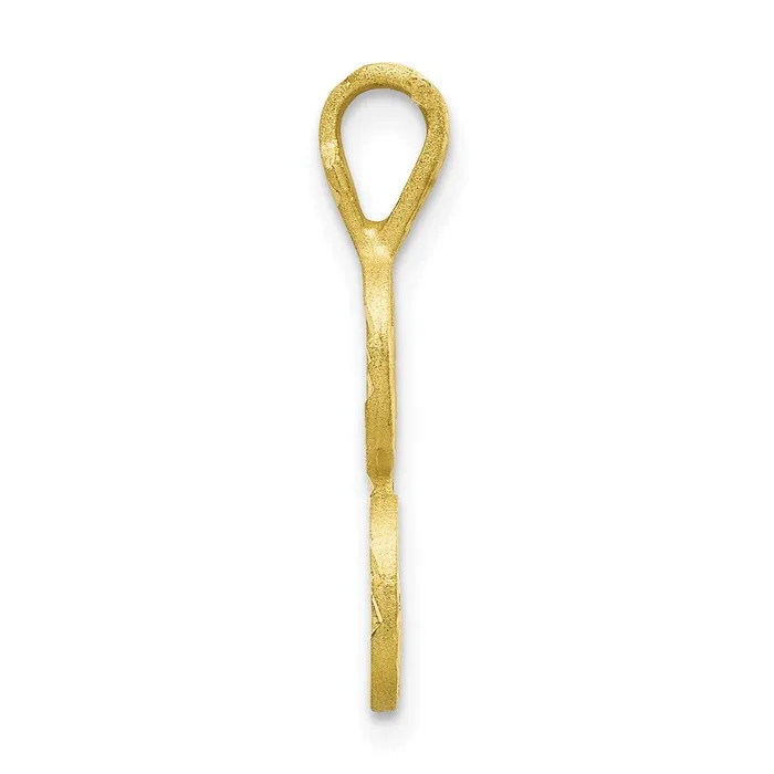 Necklaces TreasureFineJewelers 10k Yellow Gold Initial L Pendant