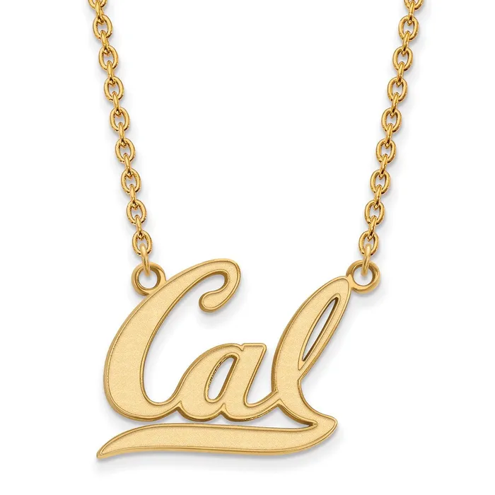 Necklaces TreasureFineJewelers 14k Gold University of California Berkeley Large Pendant Necklace Necklaces TreasureFineJewelers 14k Gold University of California Berkeley Large Pendant Necklace